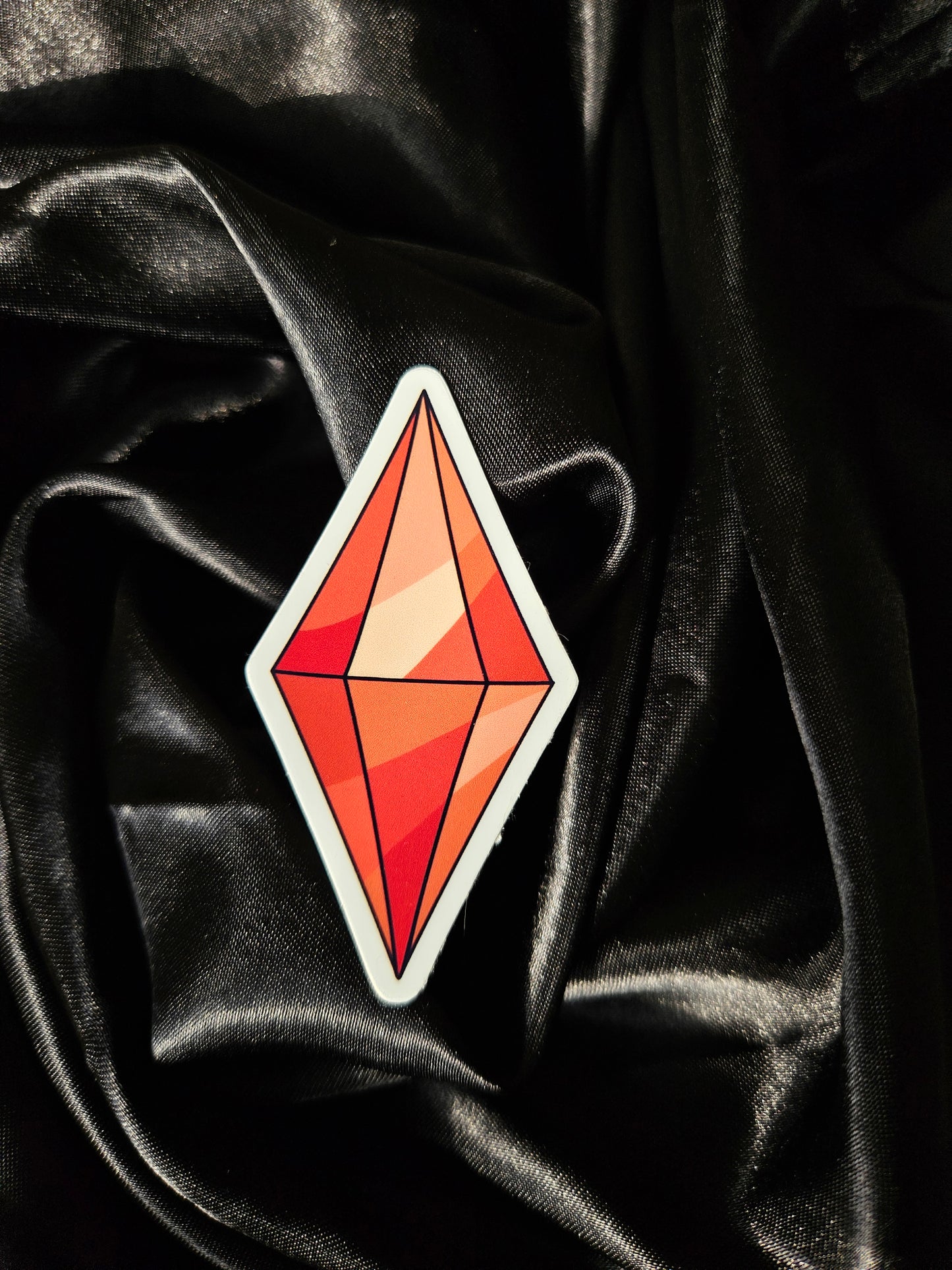 Orange Plumbob Vinyl Sticker