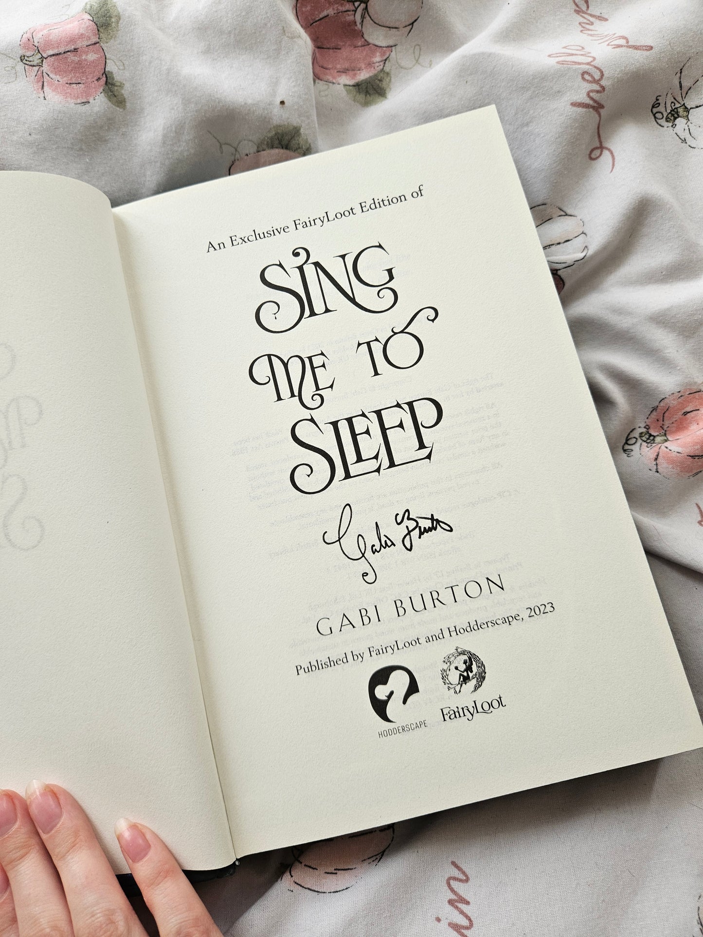 Fairyloot Sing Me To Sleep By Gabi Burton