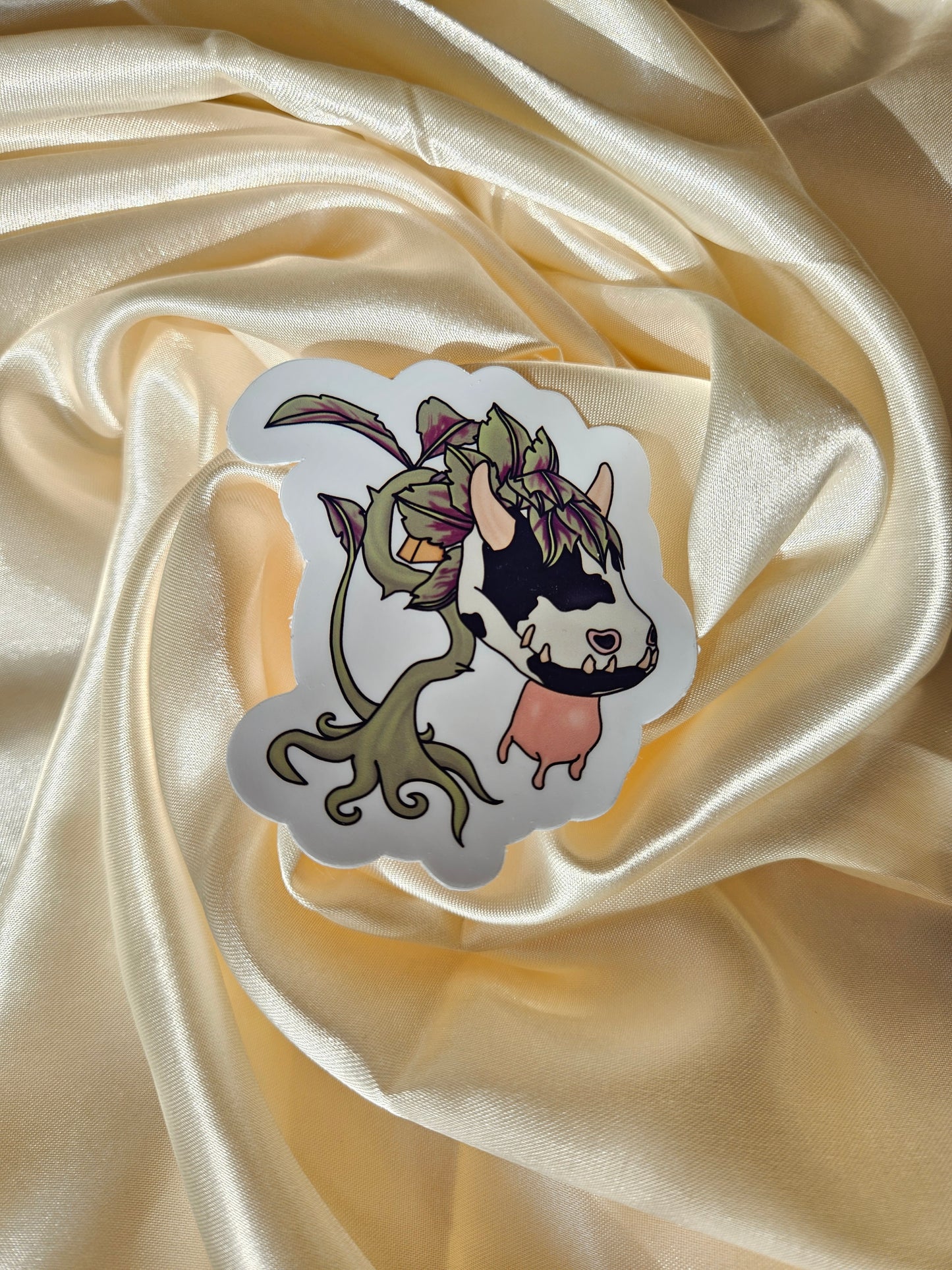 Cowplant Vinyl Sticker