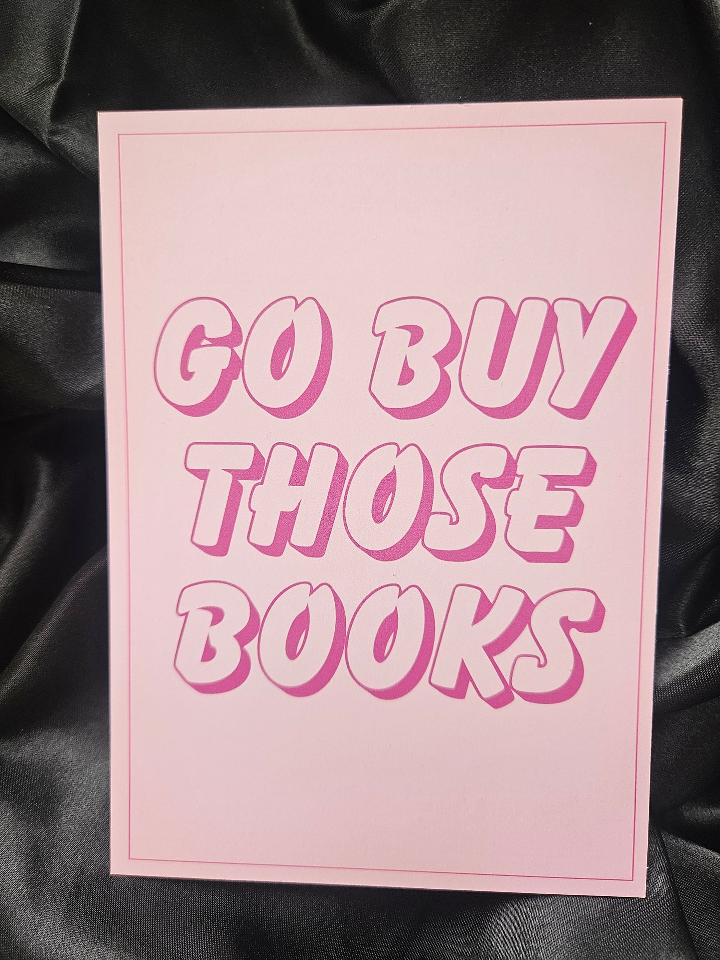 'Go Buy Those Books' Bookish Print