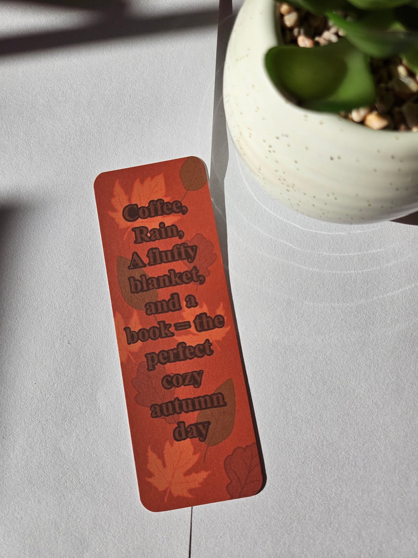 Autumn Day Aesthetic Bookmark