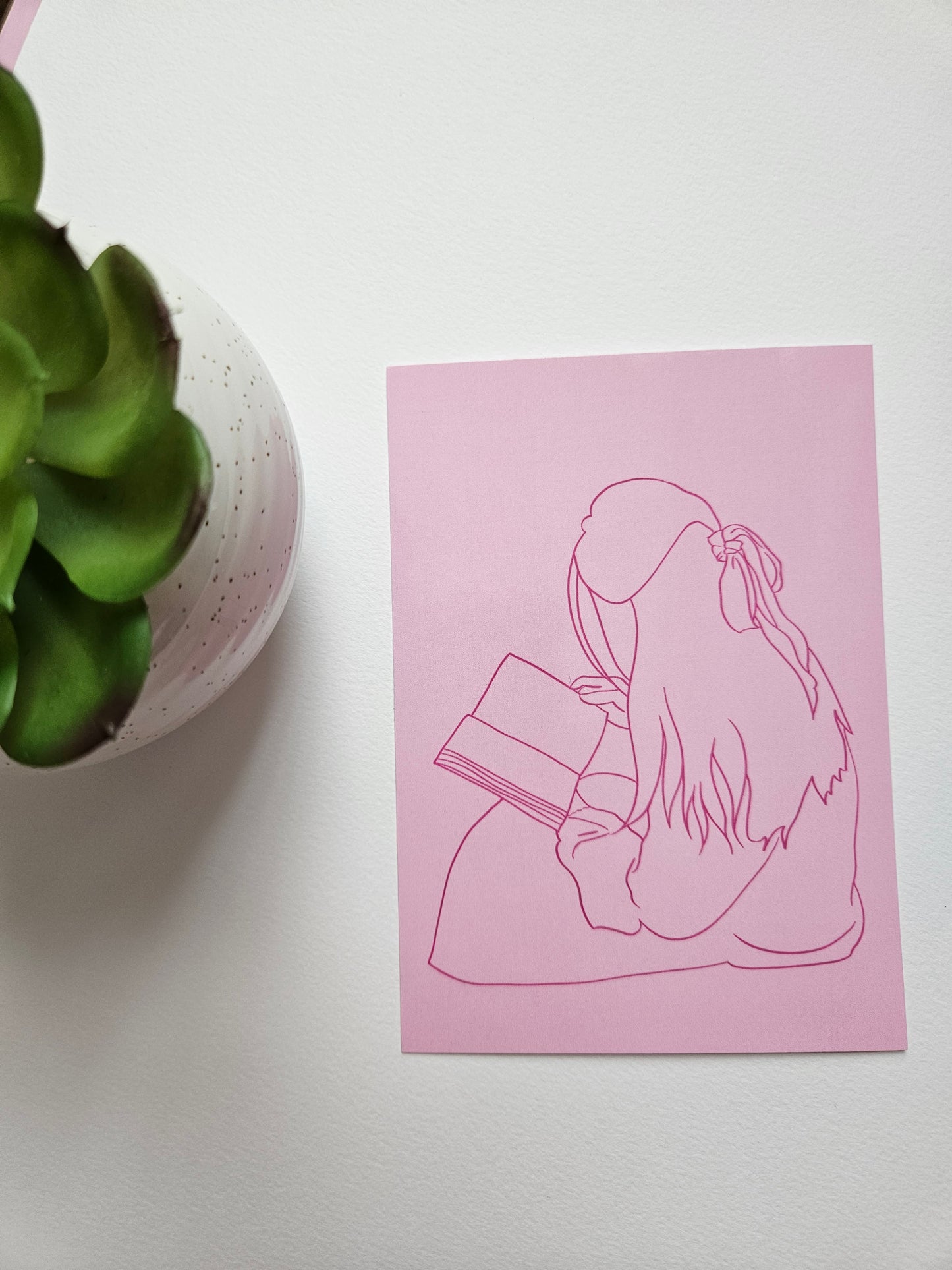 Girl Reading Bookish Print