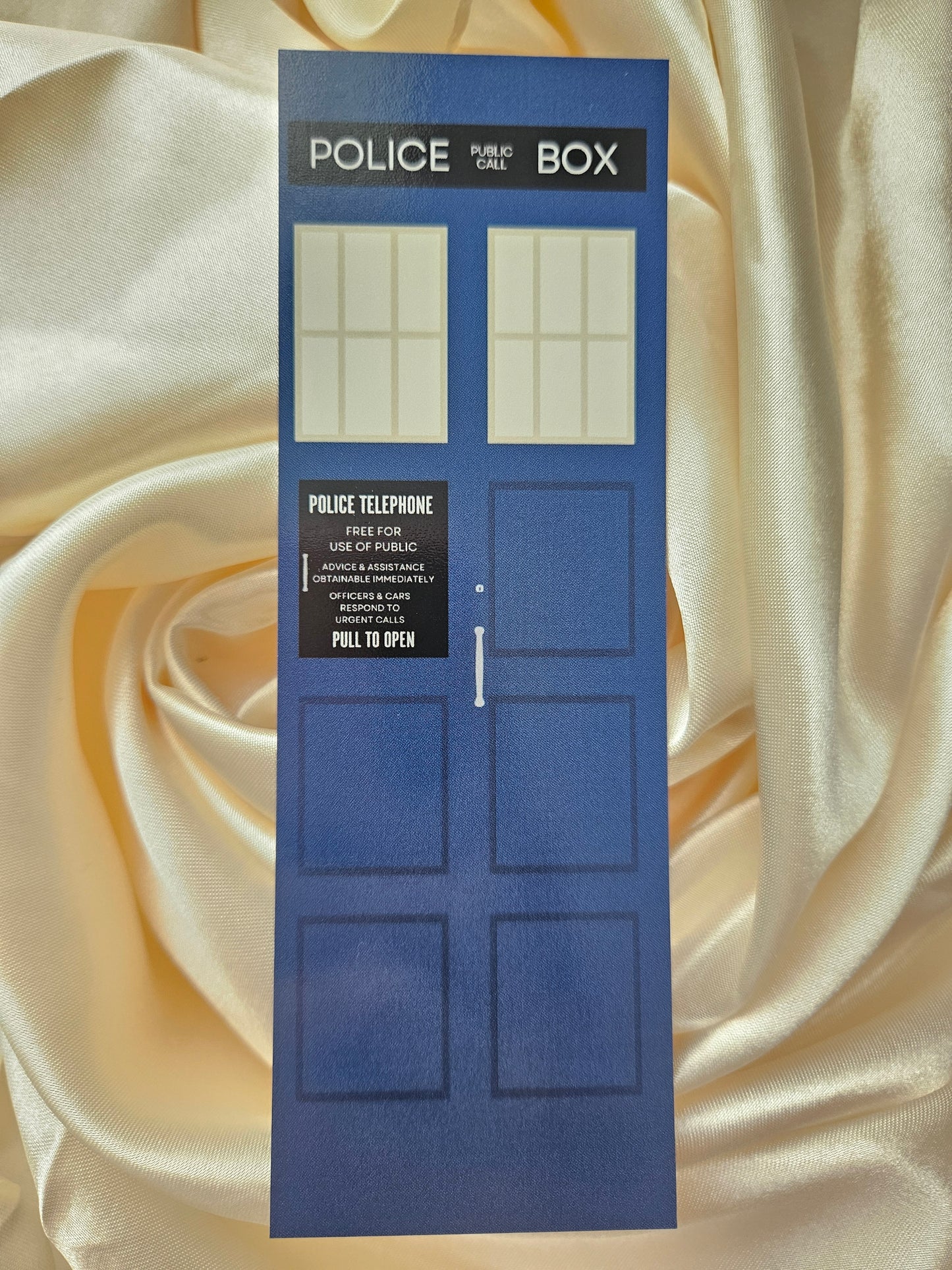 Tardis Police Phone Box Bookmark