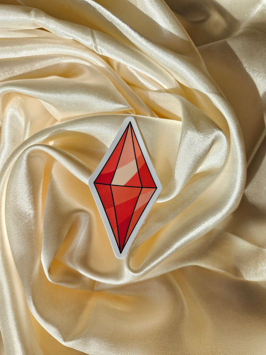 Orange Plumbob Vinyl Sticker