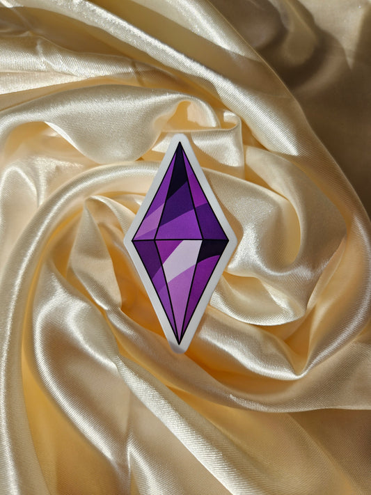Purple Plumbob Vinyl Sticker