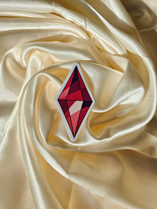 Red Plumbob Vinyl Sticker