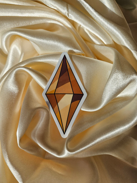 Yellow Plumbob Vinyl Sticker