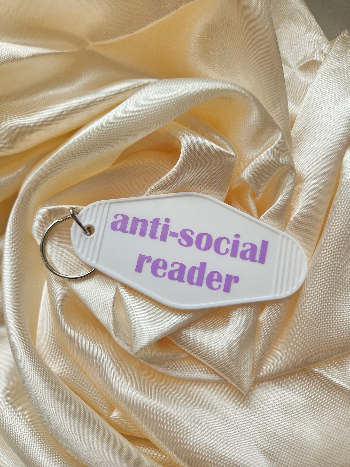 Anti-Social Reader Acrylic Keyring