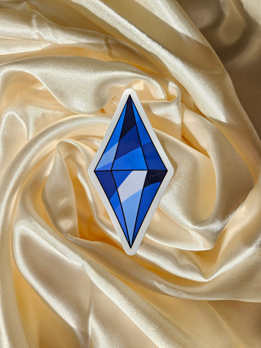 Blue Plumbob Vinyl Sticker